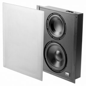 In-Wall Dual Drive Passive Subwoofer with Sealed Enclosure, 8" and 10" Woofers - SC800D